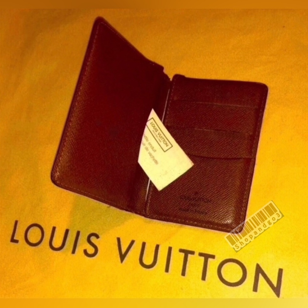 Louis Vuitton Monogram Card Holder Purse Wallet Pocket Organizer Haute Couture